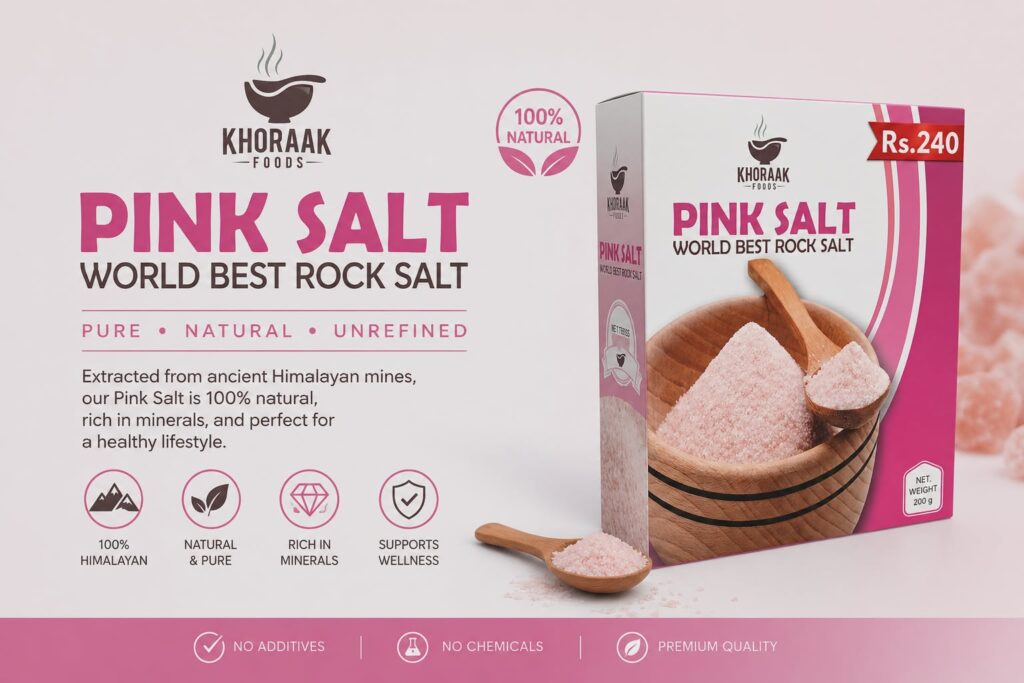 Khoraak Foods Pink Salt box
