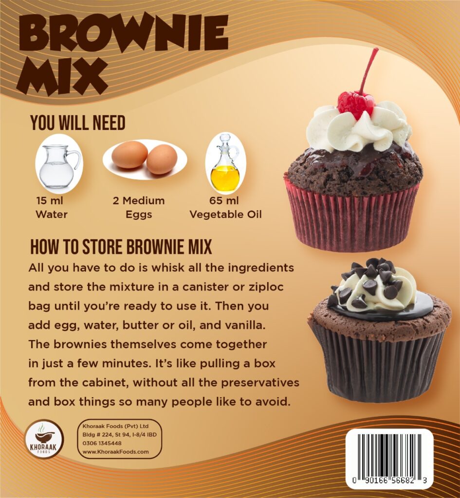 Brownie mix 300g by Khoraak Foods chocolate baking mix for homemade brownies