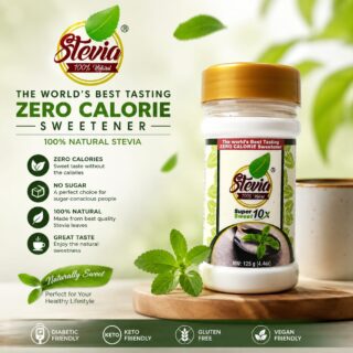 stevia sweetener jar 125g