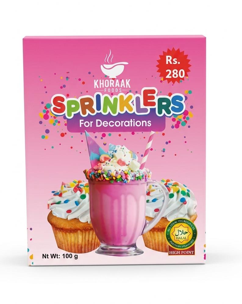 Premium quality edible sprinkles Khoraak Foods for cakes and cupcakes