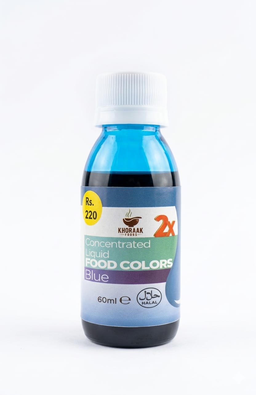Khoraak Foods Liquid Blue Food Color – Rich & Intense