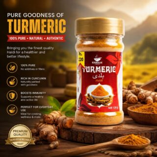 Khoraak Foods Premium Turmeric Powder Jar 100g