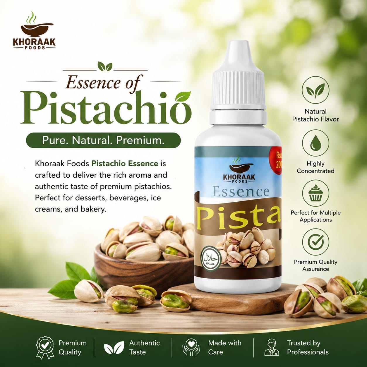 Premium Pistachio Flavor Essence
