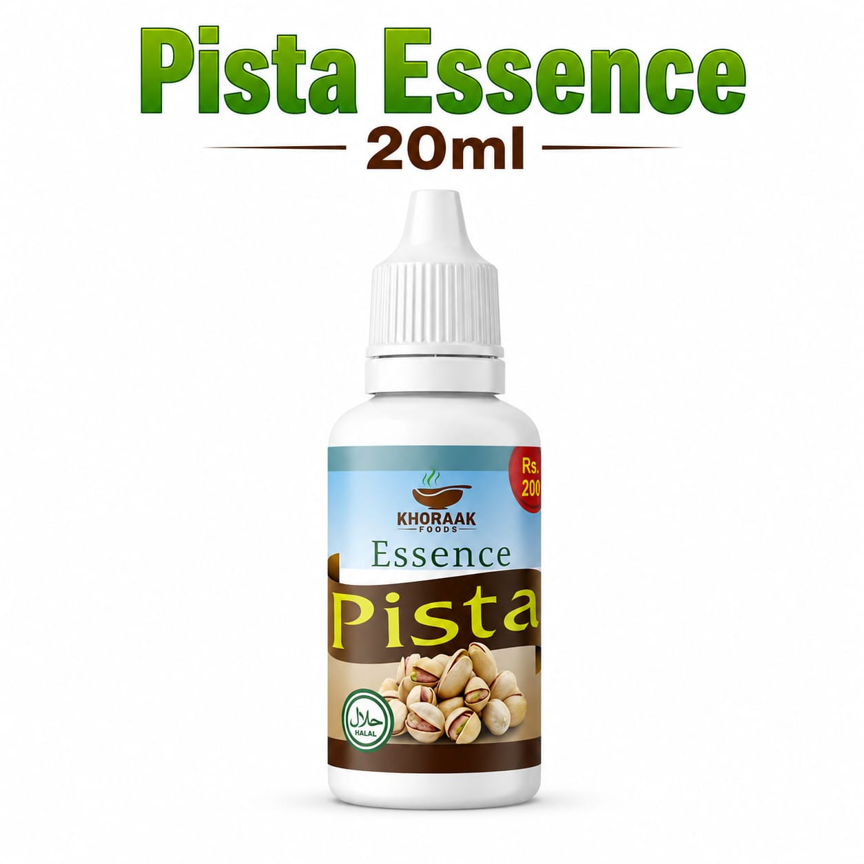 Pista Food Essence 20ml – Premium Halal Pistachio Flavor Essence