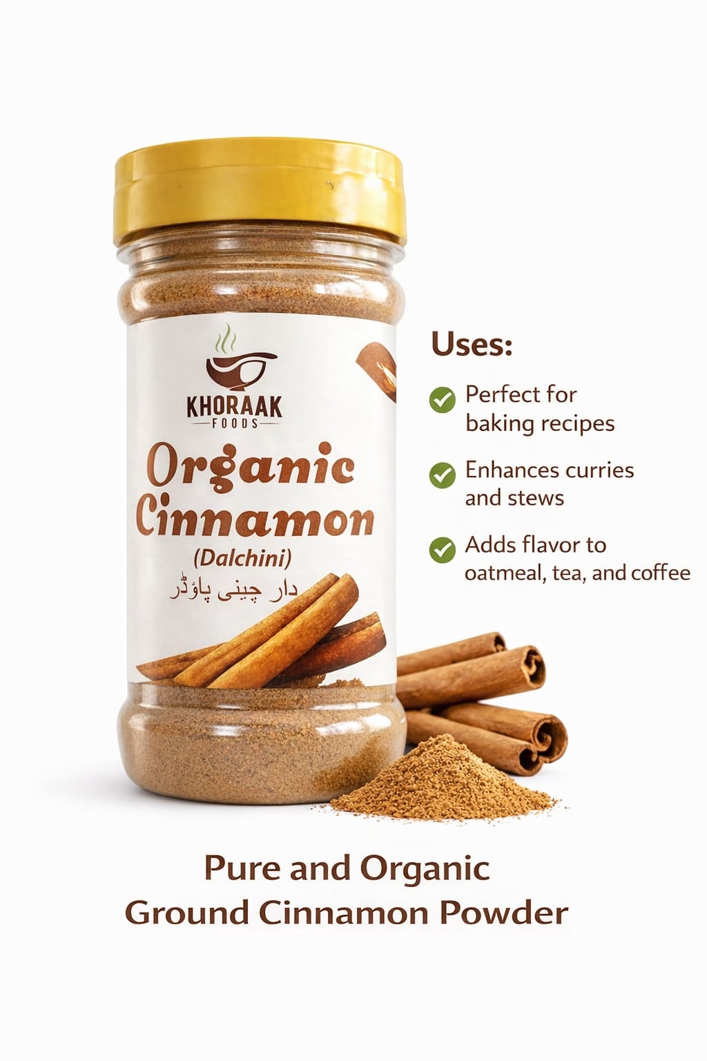 Khoraak Foods Organic Cinnamon Powder