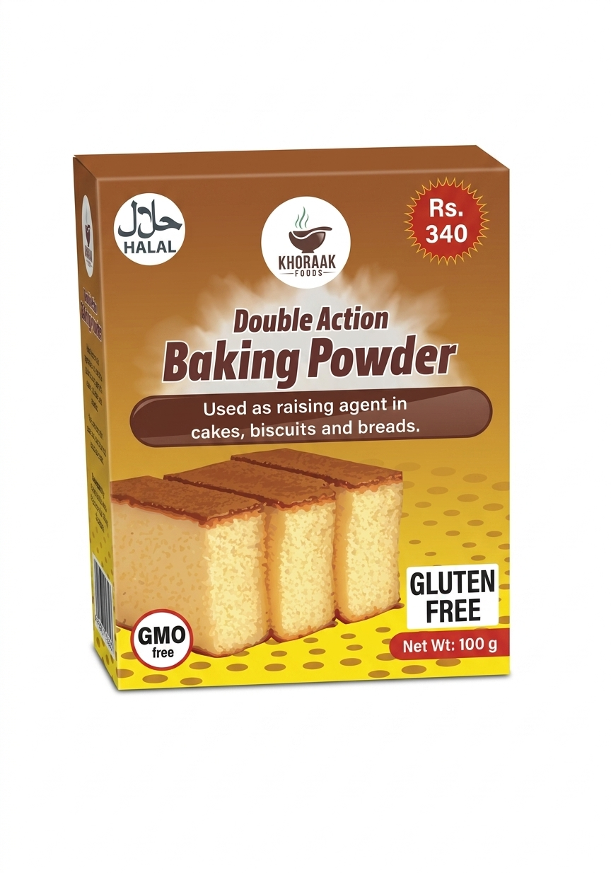 Khoraak Foods Baking Powder premium quality for perfect baking