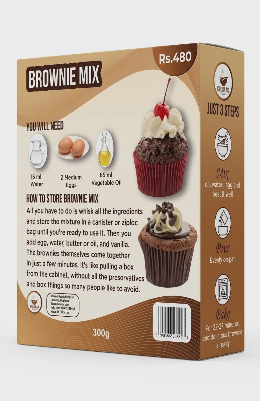 halal brownie mix premium ingredients chocolate dessert