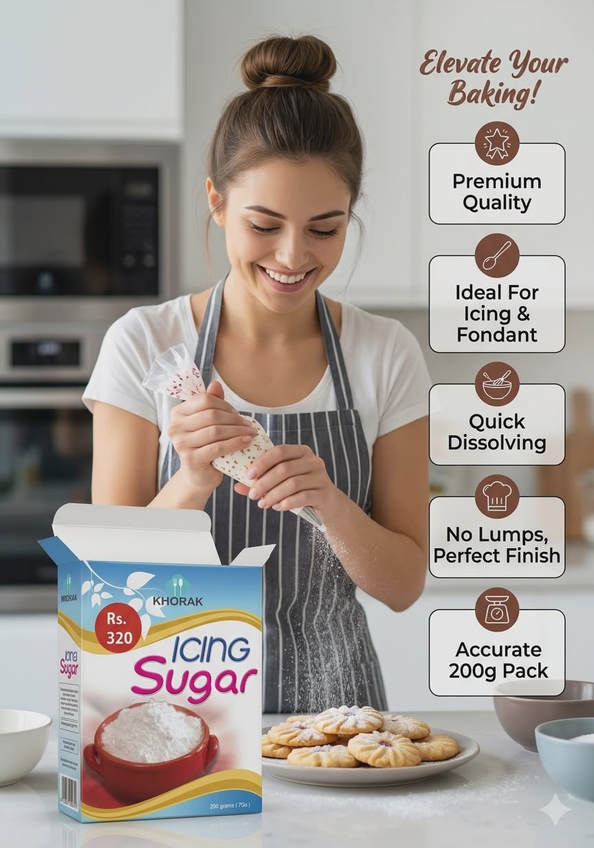 Khoraak Foods icing sugar hygienic packaging premium quality product