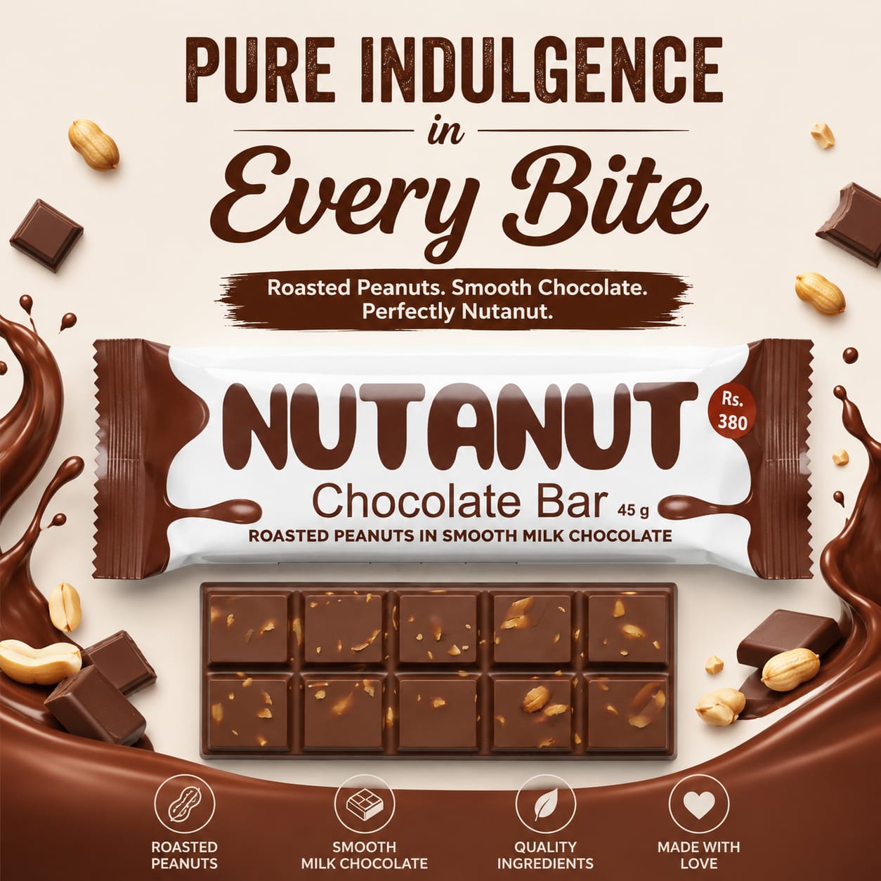 Roasted Peanuts and Milky Chocolate