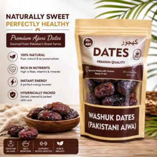 Washuk Dates Premium Quality Pakistani Ajwa Style Dates by Khoraak Foods Fresh Naturally Sweet Dates
