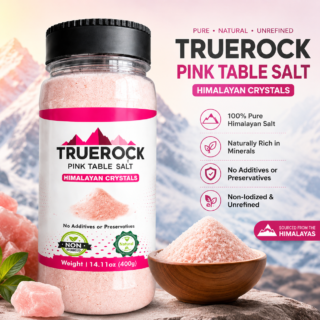 Pink Table Salt 400g Premium Free Flow Himalayan Pink Salt with Free Dispenser Export Quality Pakistan
