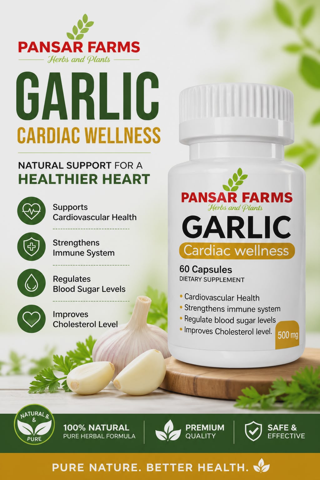 Garlic capsules 500mg