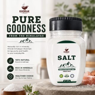 White Table Salt 200g – Fine Food Grade Powder | Khoraak Foods