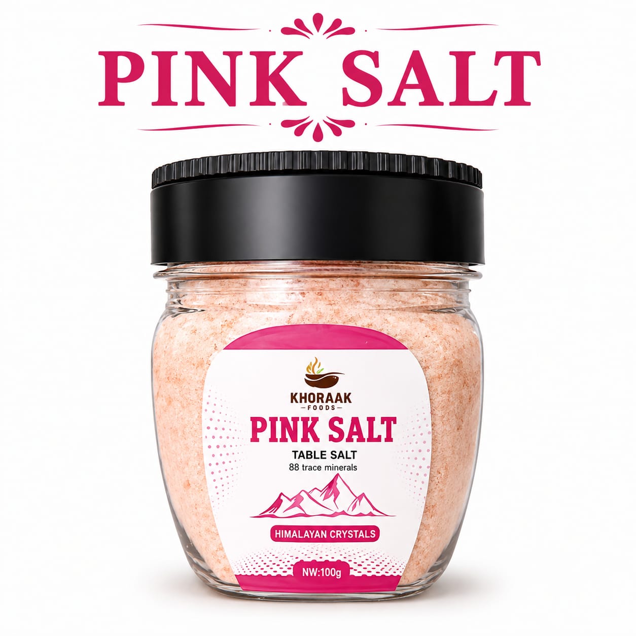 Khoraak Foods Pink table salt 100g