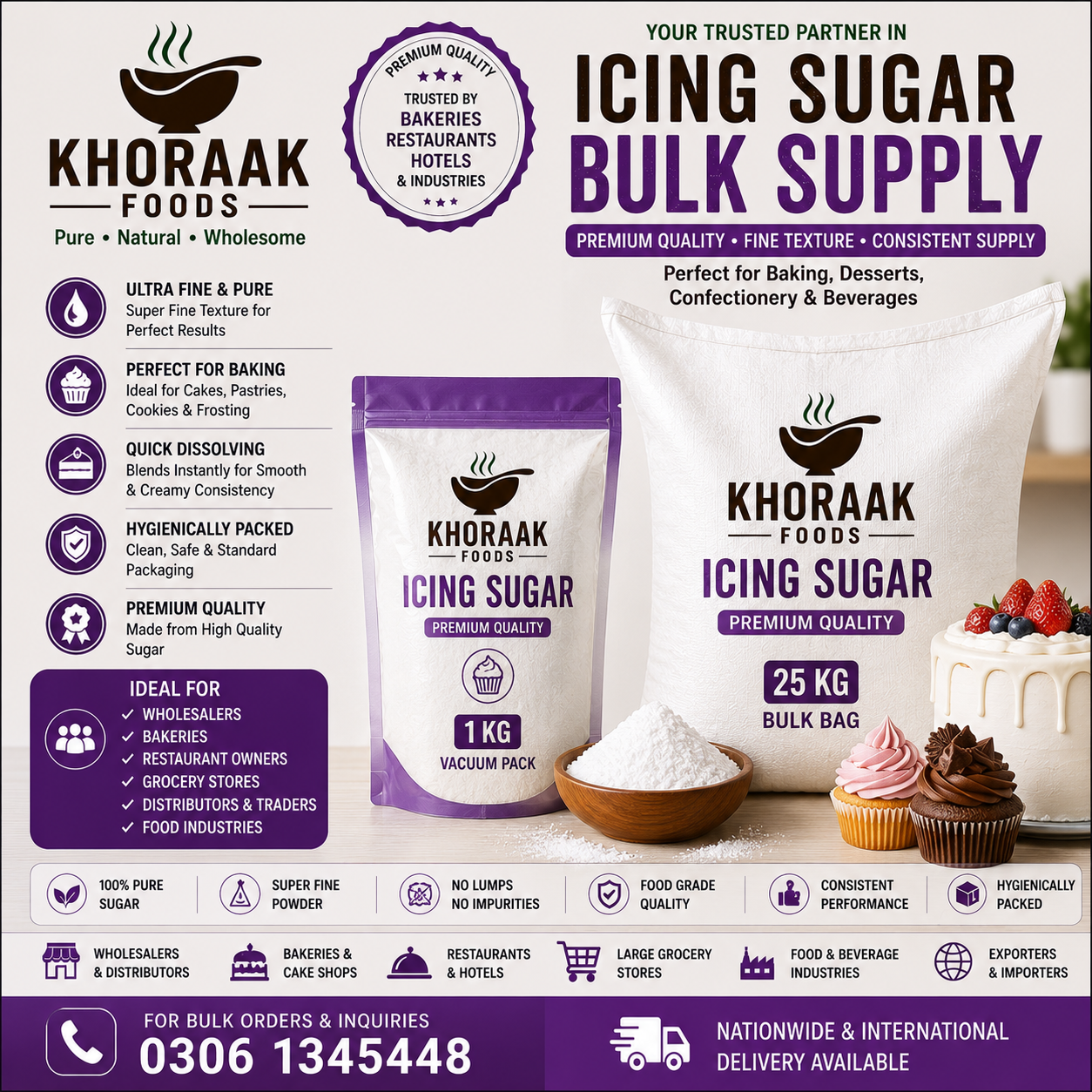 ICING SUGAR FOR BAKING BULK WHOLESALE