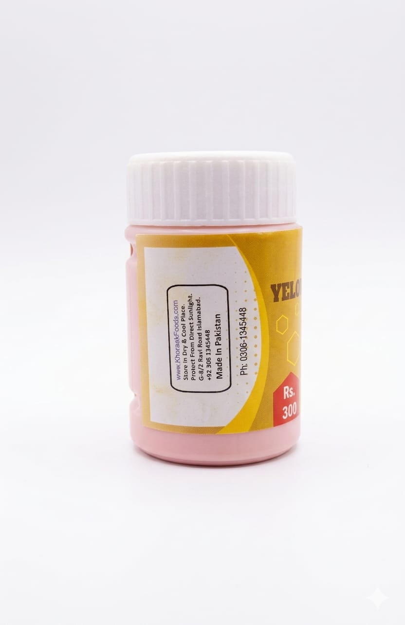 Yellow food color used in cakes sweets and desserts