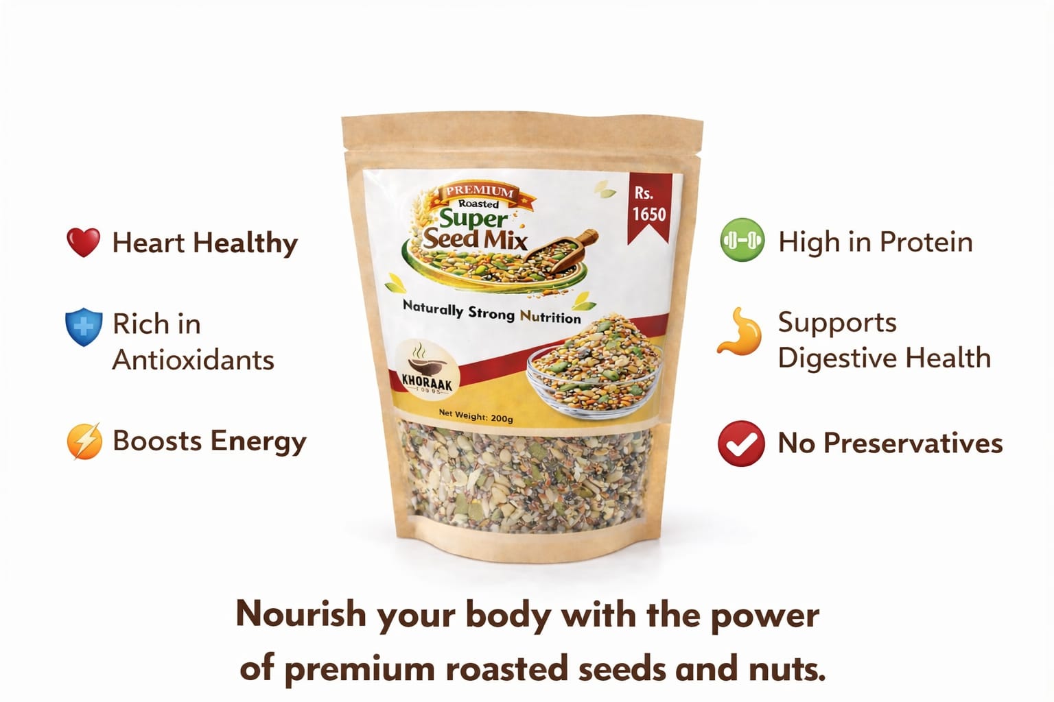 Super seed mix health benefits high protein antioxidants