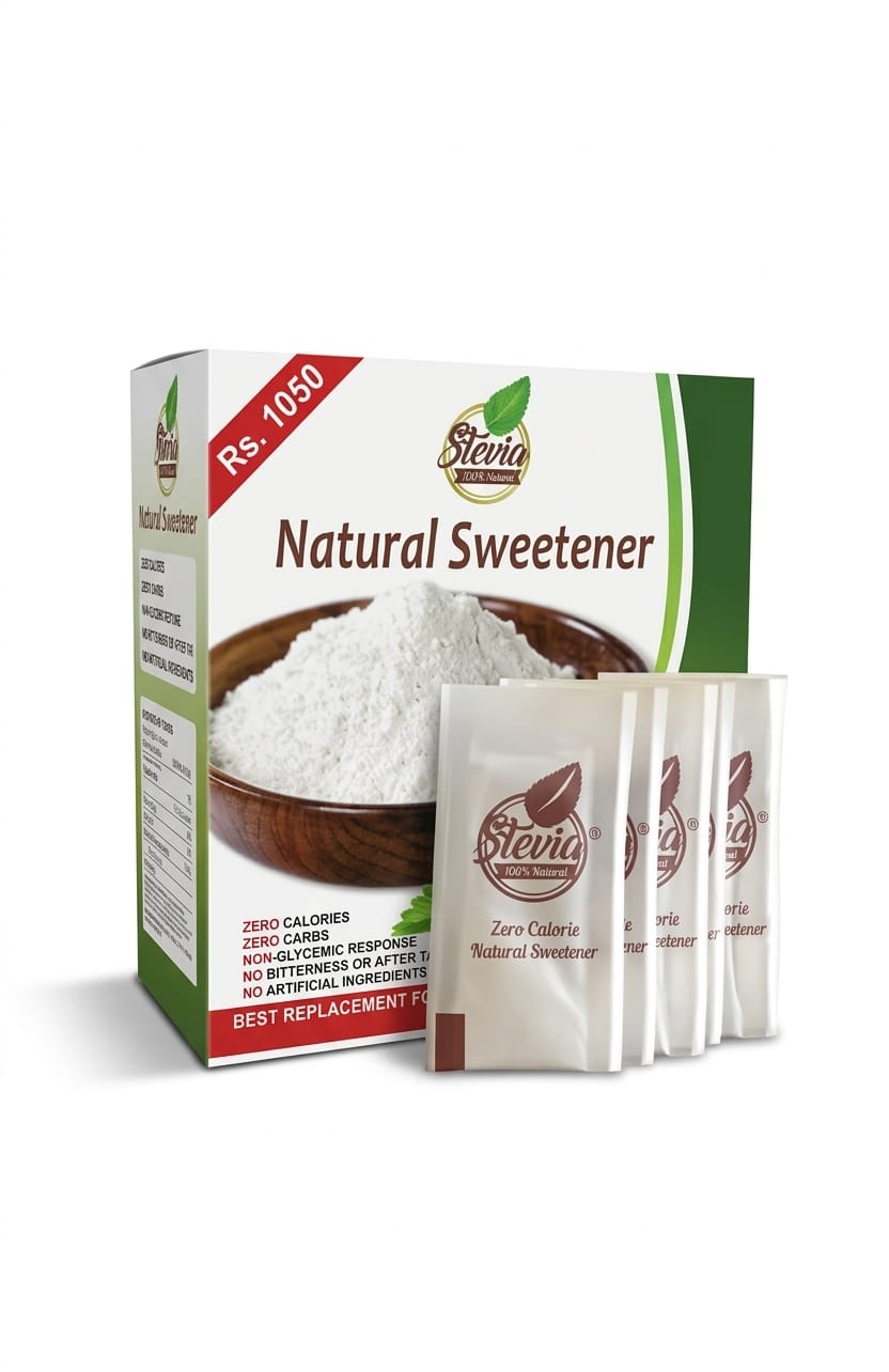 Stevia natural sweetener 50 sachets box