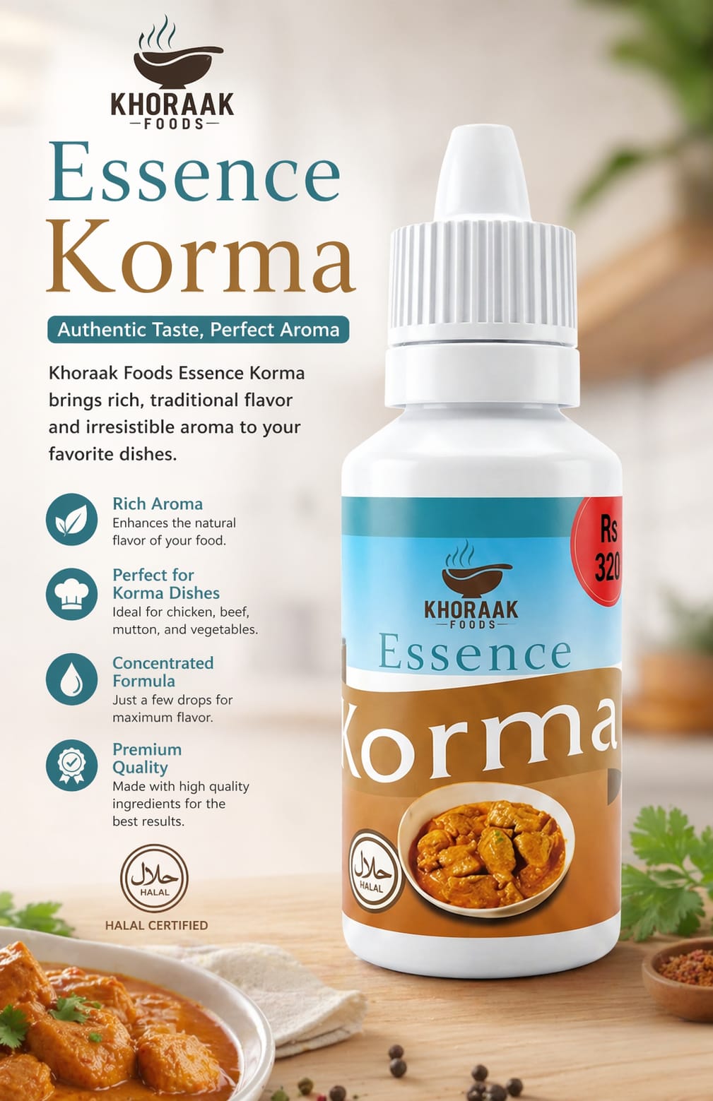 korma essence 20ml Pakistan Khoraak Foods 🍛