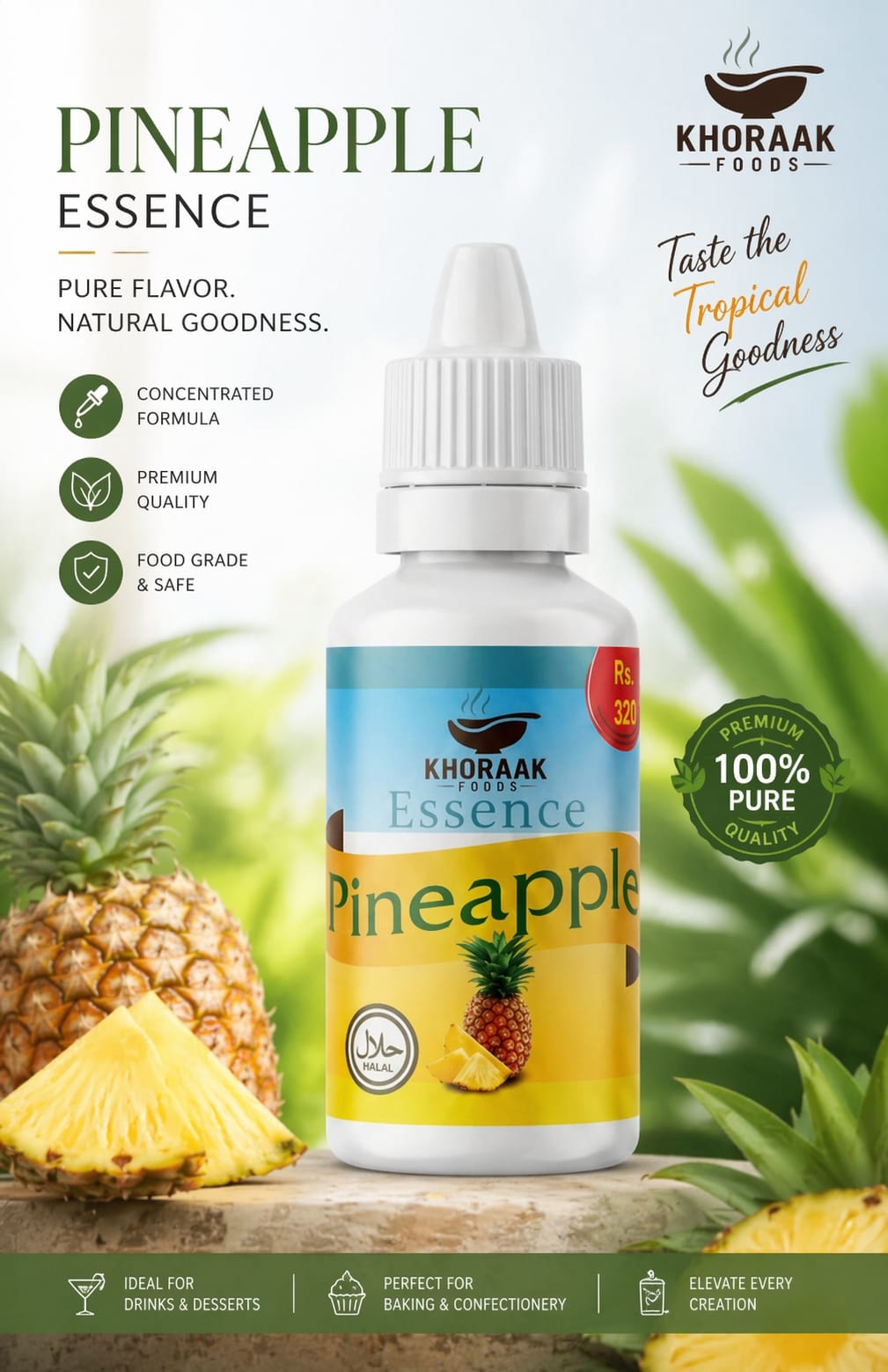 pineapple essence 20ml Pakistan Khoraak Foods 🍍
