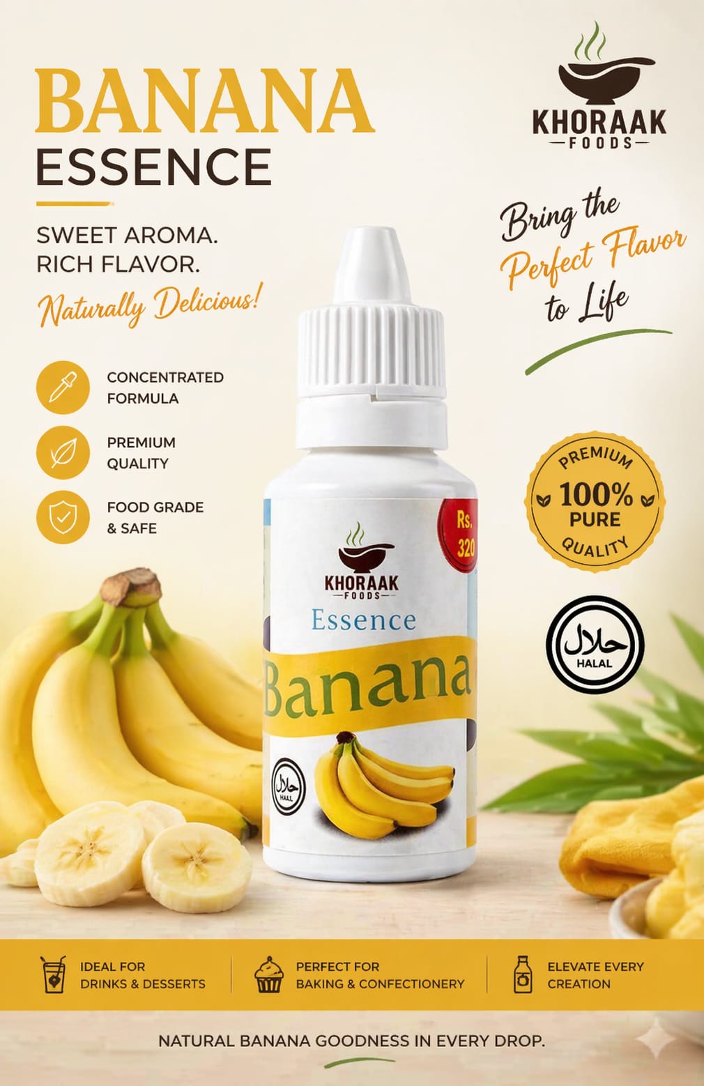 banana essence 20ml Pakistan Khoraak Foods 🍌