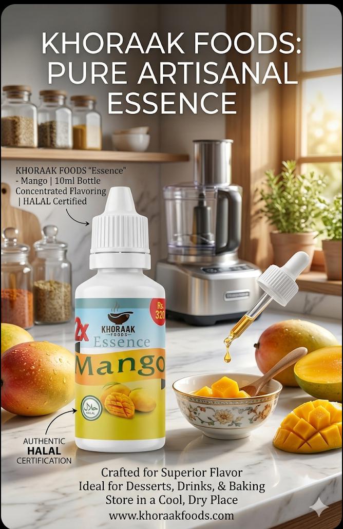 Mango Essence Khoraak Foods packaging 2X Concentrated