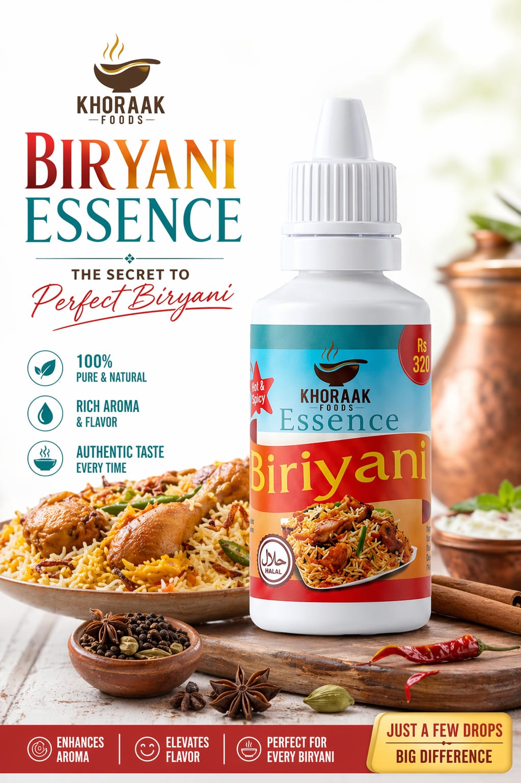 biryani essence 20ml Pakistan Khoraak Foods 🍛