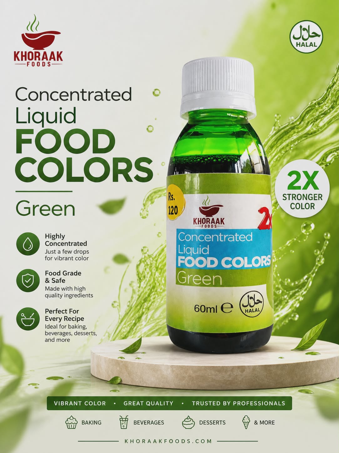 Liquid green food color