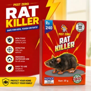 Pest Zero Rat Killer Pellets 30g Non-Toxic Non-Poisonous Fast and Effective Rodent Control for Rats and Mice