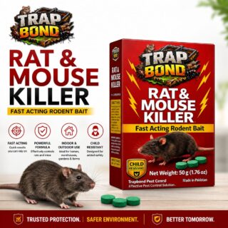Trap Bond Rat Killer Tablets for Rat and Mouse Control in Homes Warehouses Shops and Farms