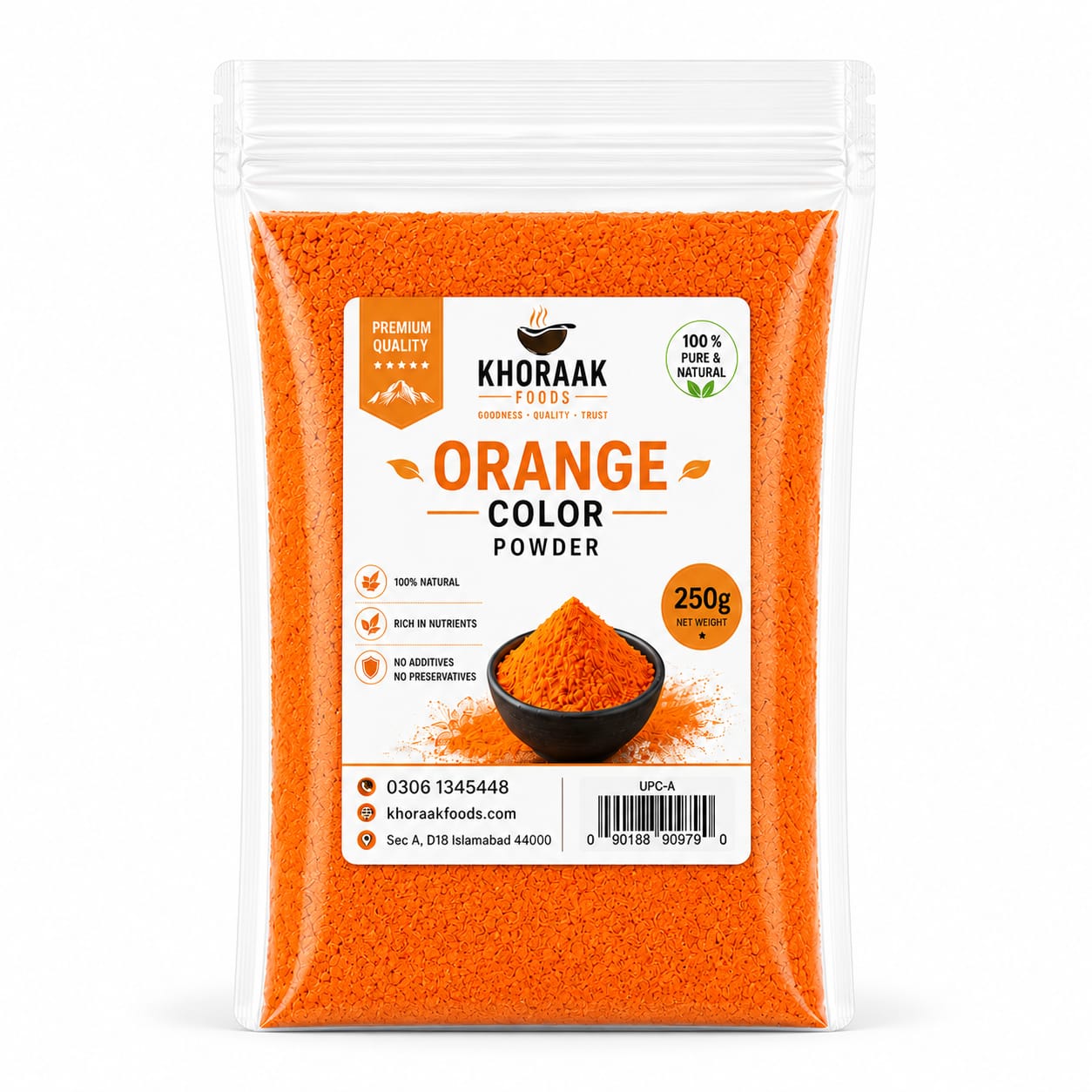 Khoraak Foods Orange Color Powder 250g