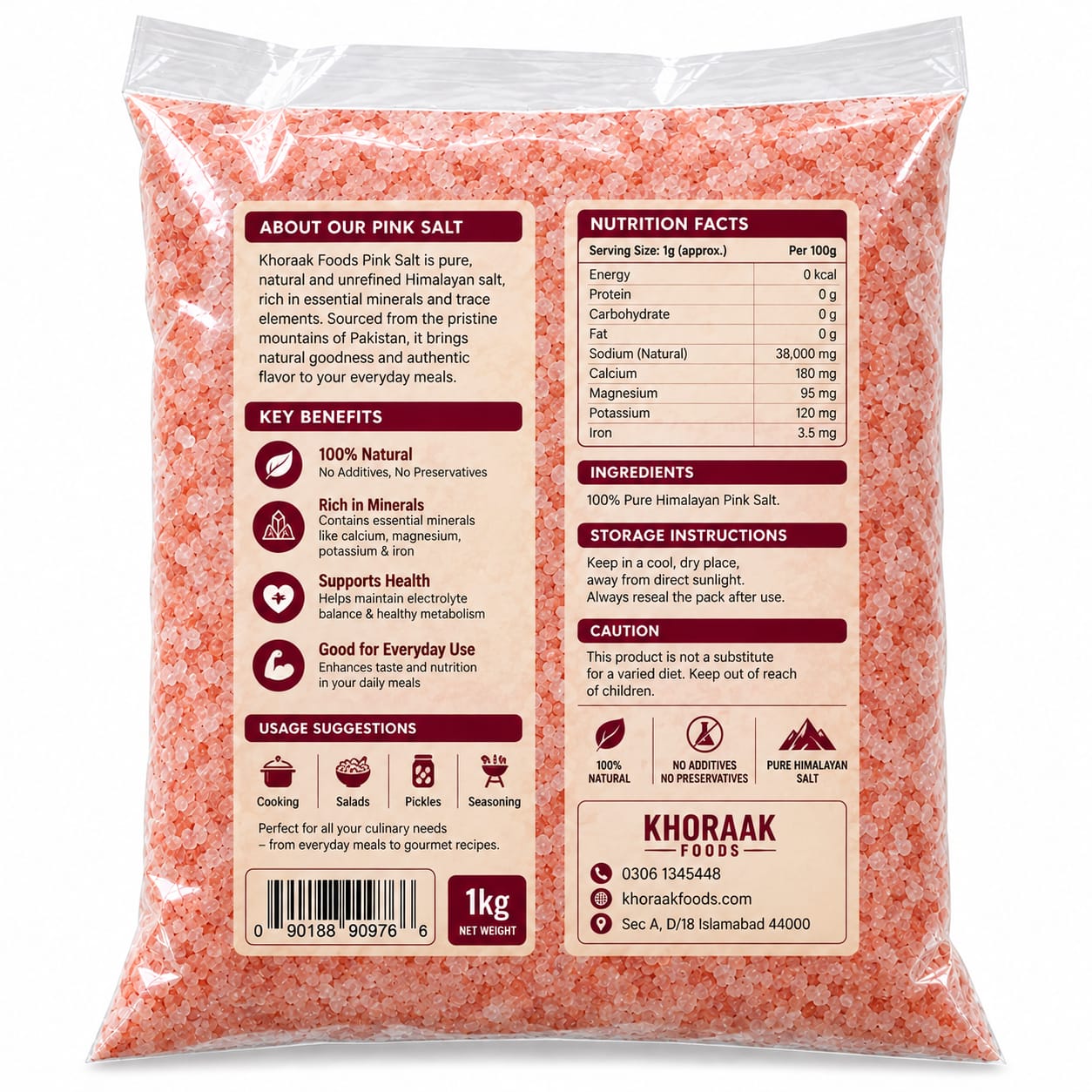 Pink Himalayan Salt Bulk | Salt 1KG 12KG 25KG Export Quality
