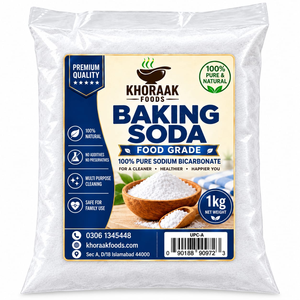 Baking Soda Bulk Pakistan | Sodium Bicarbonate 1KG 10KG 25KG Food Grade