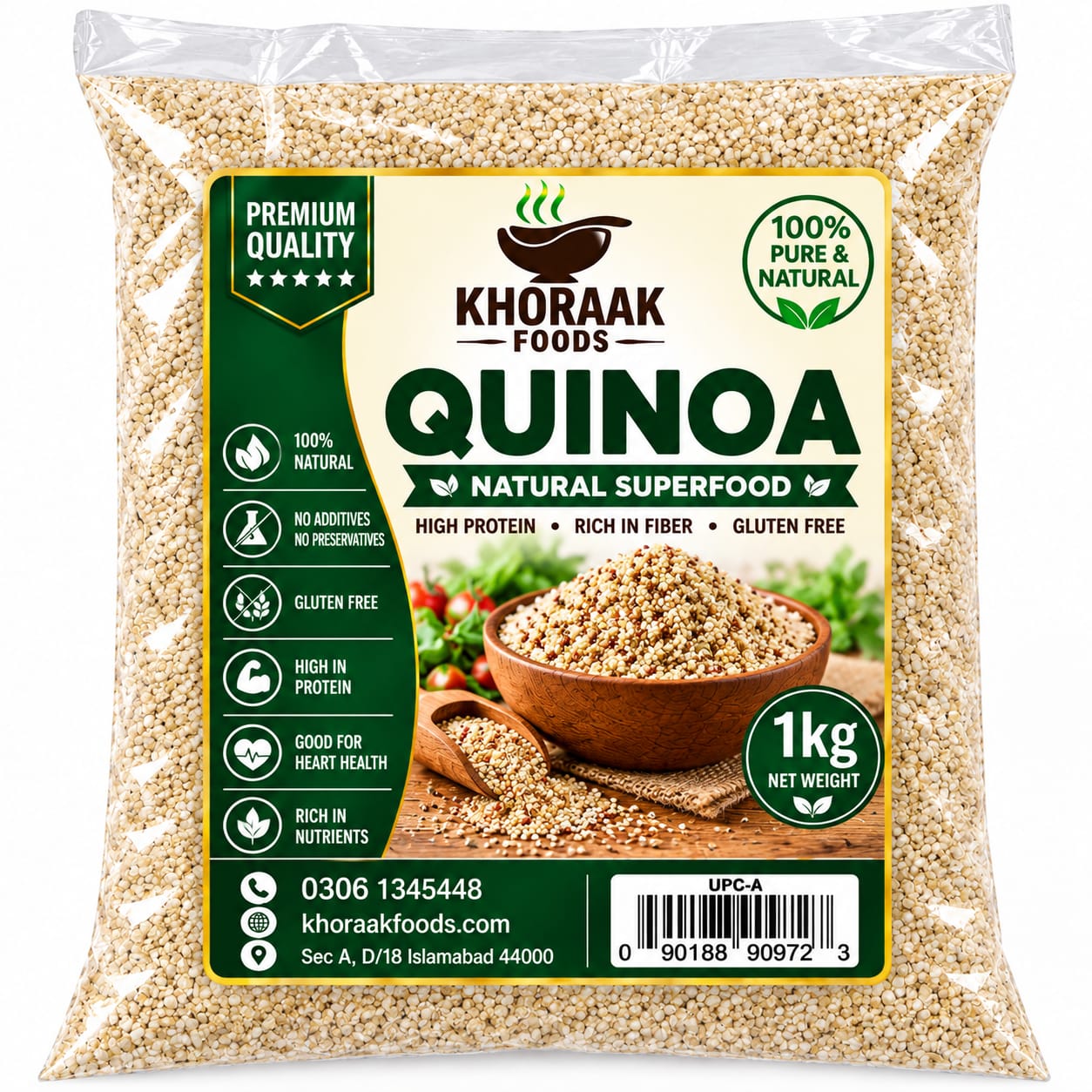 Quinoa Seeds Pakistan | Premium Organic Quinoa for Healthy Diet | Khoraak Foods