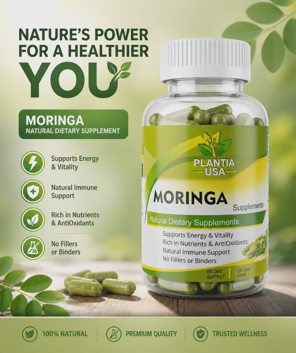 Plantia USA Moringa Capsules