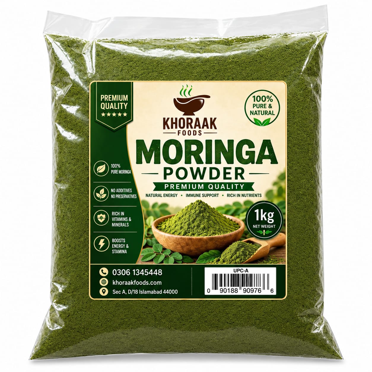 Moringa Powder Bulk Pakistan | 1KG, 12KG, 25KG Wholesale Supplier