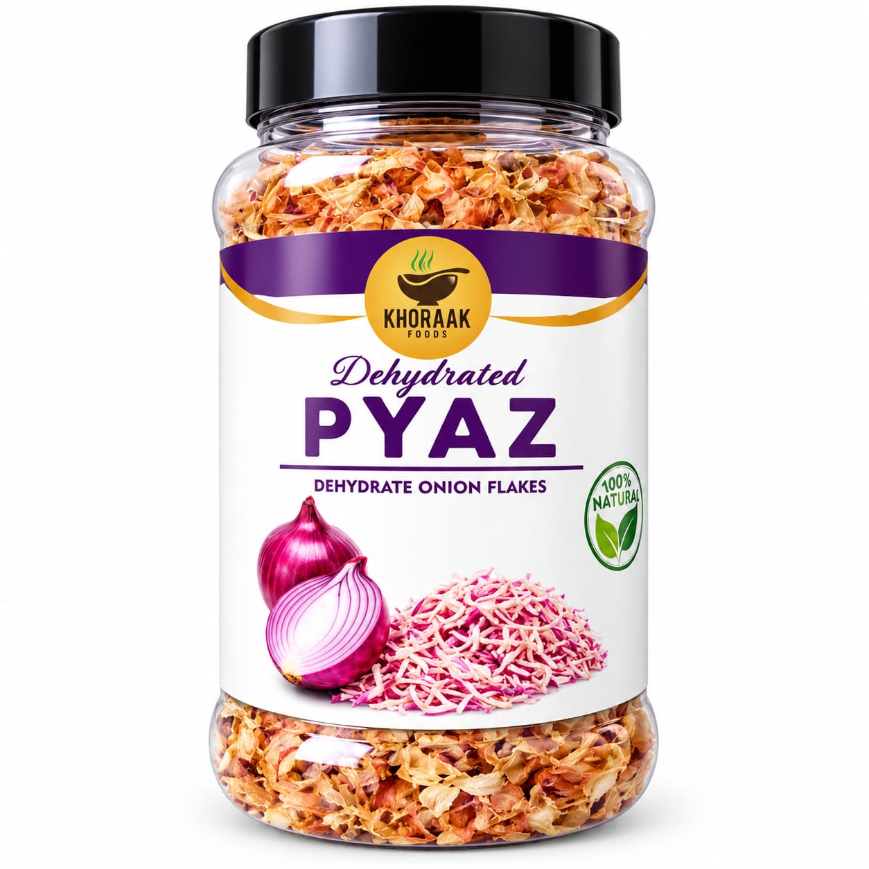 Khoraak Foods Dried Onion Flakes – Premium Dehydrated Onion