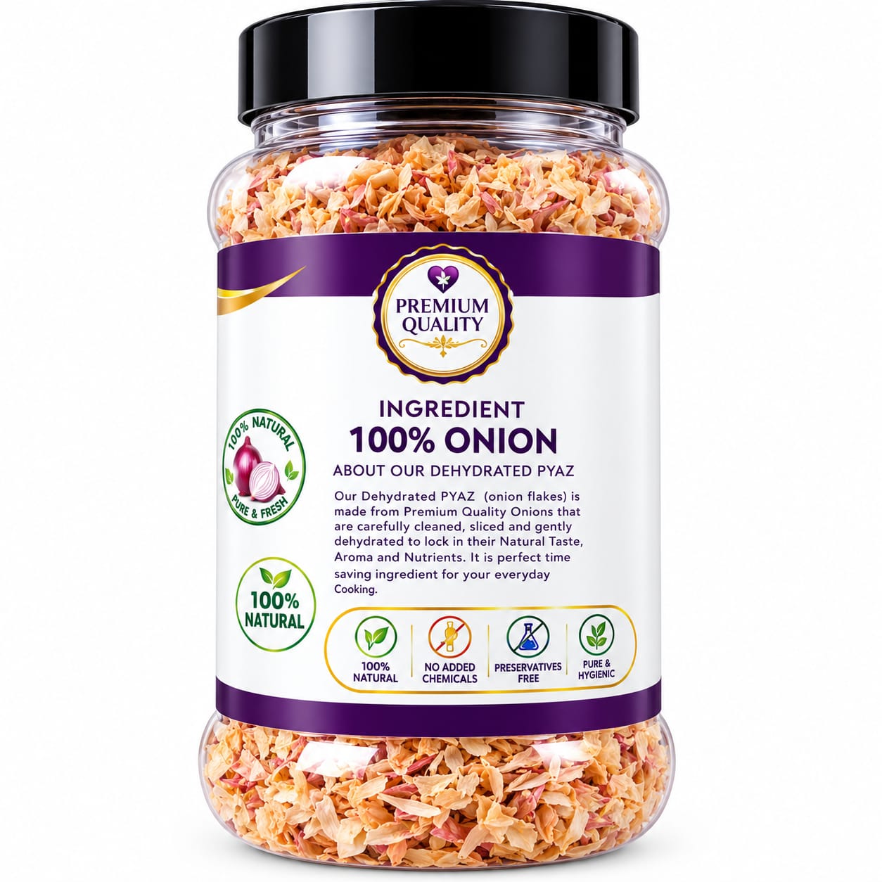 Khoraak Foods Dried Onion Flakes – Premium Dehydrated Onion