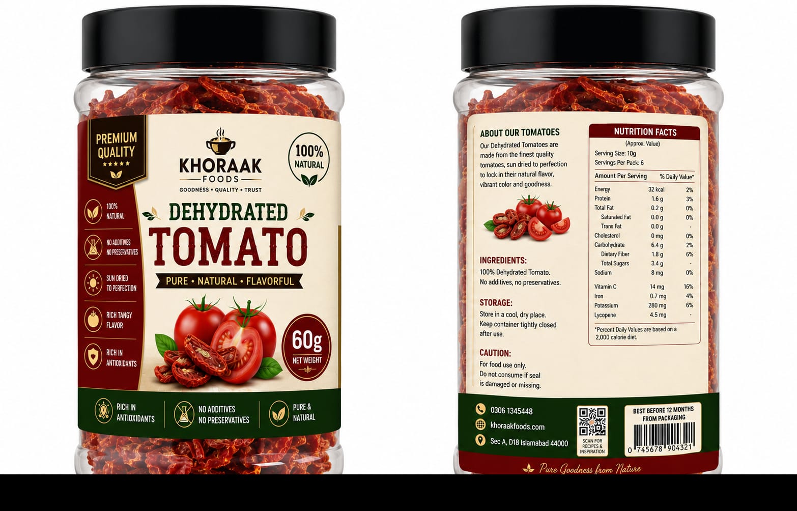 Dehydrated Tomato 60g