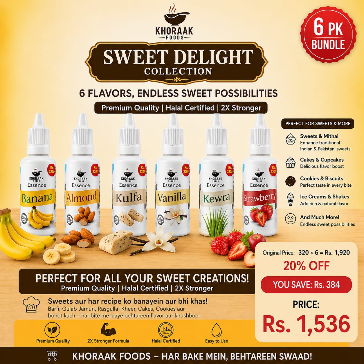Khoraak Foods Essence Bundle 6 Pack