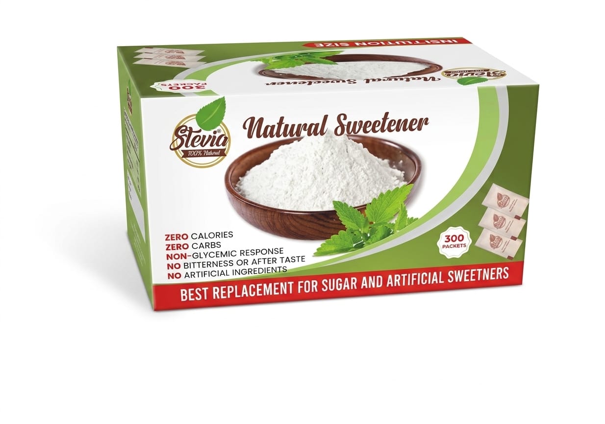 Stevia Sugar-Free Sweetener 4 Pack Bundle | Zero Calorie Sweetener for Tea, Coffee, Desserts & Mithai - Image 2
