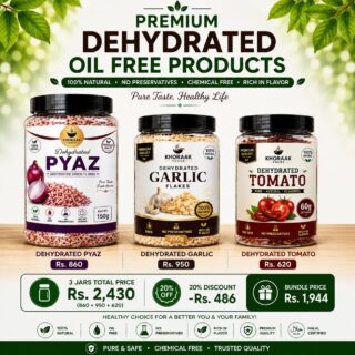 Dehydrated Onion Garlic Tomato Bundle