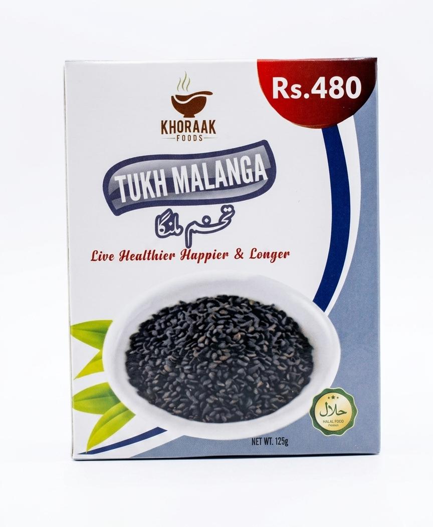 Khoraak Foods Tukh Malanga Natural Basil Seeds