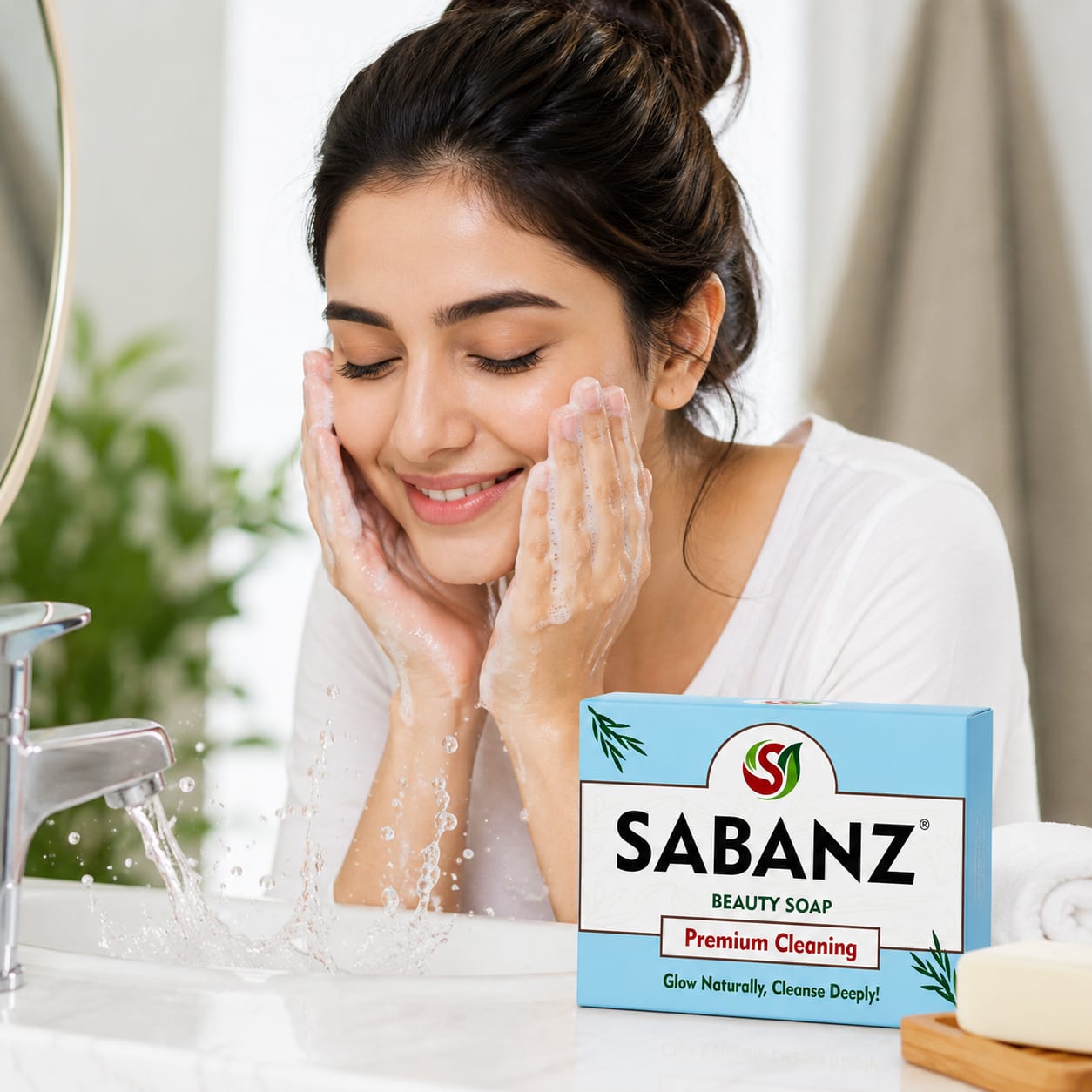 SABANZ Beauty Soap – Premium Cleaning Soap | Glow Naturally, Cleanse Deeply | Daily Care Soap for Fresh & Clean Skin