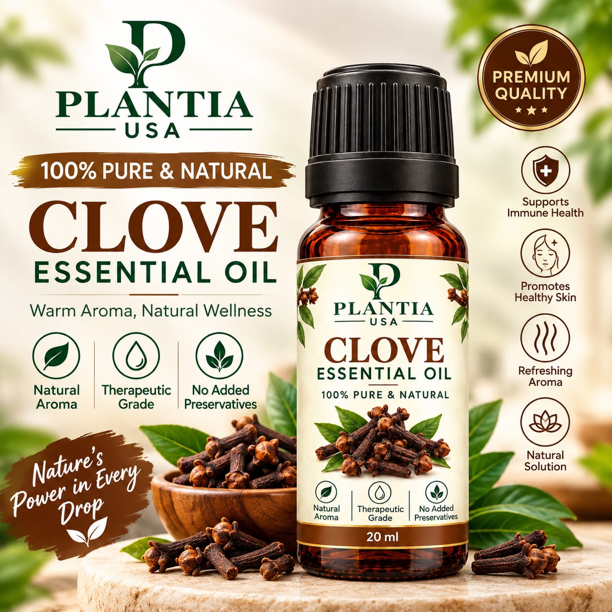 Clove Essential Oil 20ml – 100% Pure & Natural