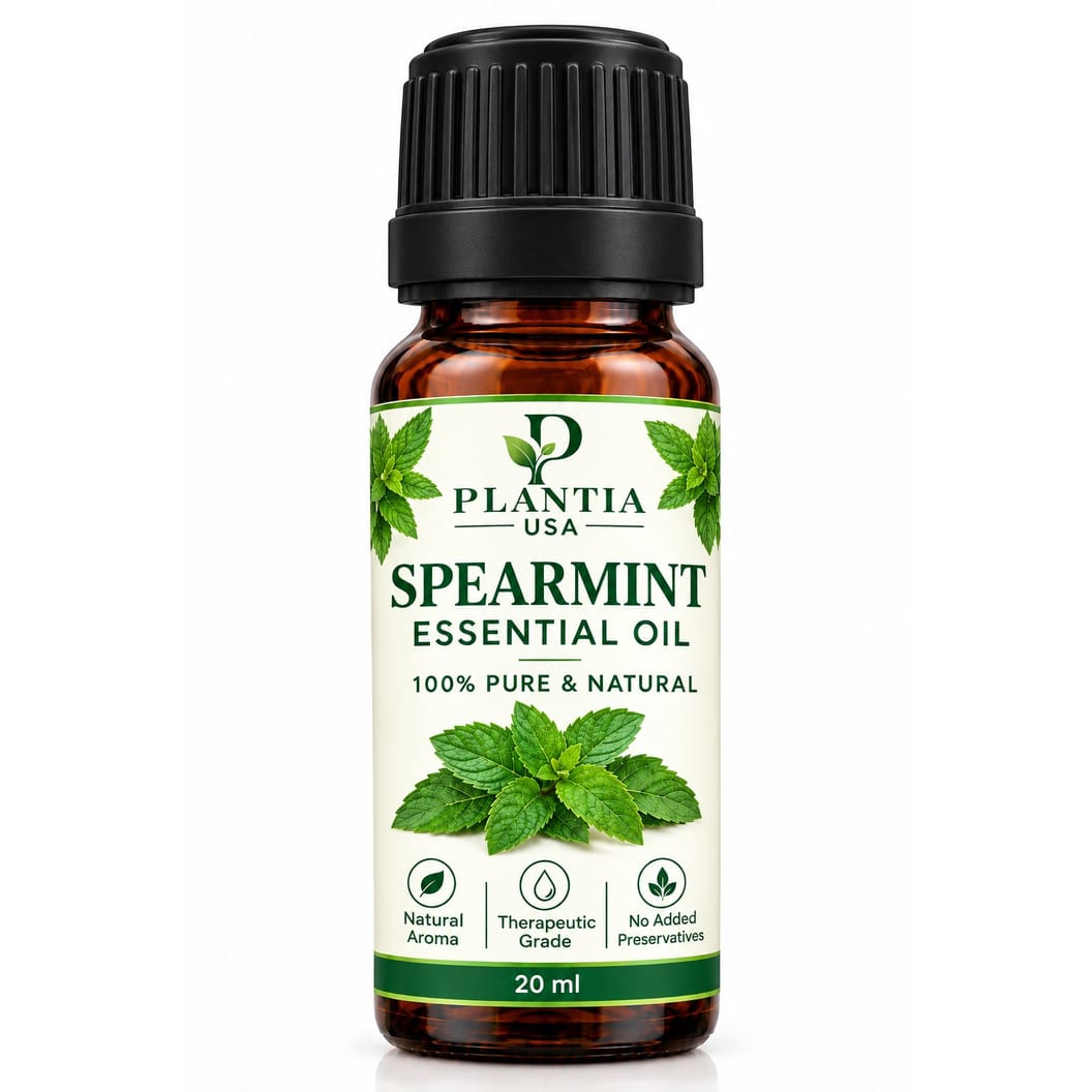 Spearmint Essential Oil 20ml – 100% Pure & Natural Spearmint Oil for Aromatherapy, Diffuser, Massage & External Use